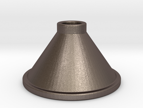HD Flask Funnel - Short & Narrow in Polished Bronzed Silver Steel