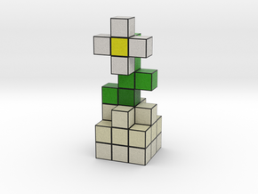 DAISY VOXEL FLOWER DECORATION in Full Color Sandstone