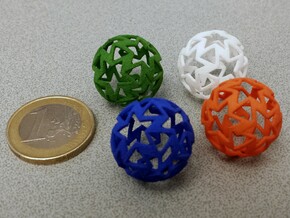 12-star ball in White Processed Versatile Plastic
