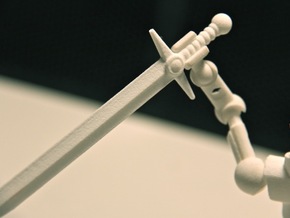 Classic Long Sword for ModiBot in White Natural Versatile Plastic