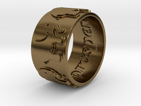 Prosperity Ring Size 7 in Polished Bronze