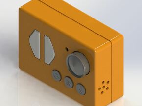 MoPro LensA (Mobius - GoPro Conversion Case) in Orange Processed Versatile Plastic