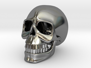 SKULL( install your order.) in Polished Silver