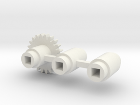 Split-frame Gears For Mainline OO locos. in White Natural Versatile Plastic