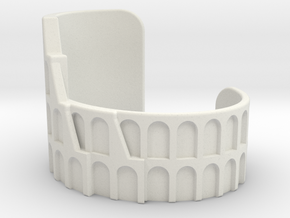 Colosseum Bracelet Size Small in White Natural Versatile Plastic