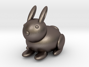 Rabbit (small) in Polished Bronzed Silver Steel