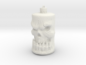 Skull Ornament in White Natural Versatile Plastic