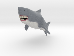 Shark With Human Teeth in Full Color Sandstone