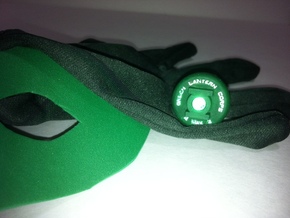 Green Lantern Ring Designed for High Intensity LED in White Natural Versatile Plastic
