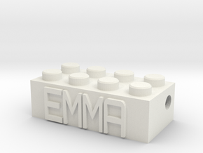 EMMA in White Natural Versatile Plastic