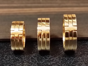 (USA) 9 Void Cross - Multiple Sizes in Polished Brass