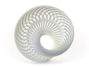 Mobius Nautilus in White Natural Versatile Plastic