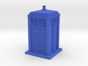 28mm/32mm scale Police Box in Blue Processed Versatile Plastic
