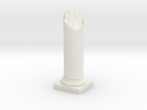 Pillar Broken Bottom Variation 02 Lrg in White Natural Versatile Plastic