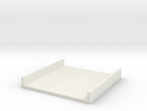 Tray part A version 002 in White Natural Versatile Plastic