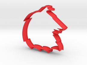 Collie - Cookie Cutter in Red Processed Versatile Plastic