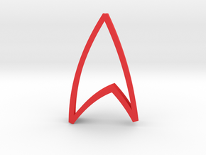 Star Trek Emblem - Cookie Cutter in Red Processed Versatile Plastic