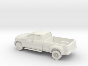 1/87 2011 Toyota Tundra HD Extendet Cab  Dually  in White Natural Versatile Plastic