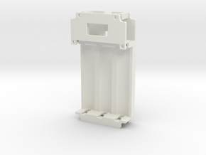 "Eliminator" 1590B Mech Mod Insert w/voltage meter in White Natural Versatile Plastic