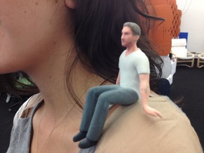 Hey Girl, I'm Also 3D Printed Ryan Gosling in Full Color Sandstone