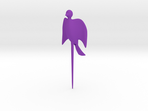 Bird shaped fork in Purple Processed Versatile Plastic