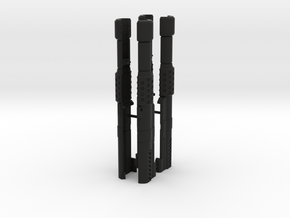 Cannons--rev2 in Black Natural Versatile Plastic