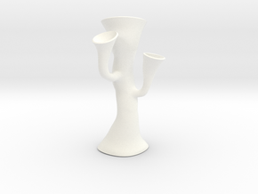 Alien Vase in White Processed Versatile Plastic