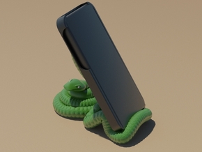 snake smartphone holder in White Natural Versatile Plastic