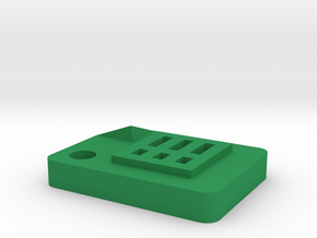 Google Sheets Icon (size: Tiny) for Keychain / Cha in Green Processed Versatile Plastic