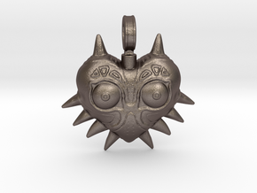 LoZ: Majora's Mask - Majora's Mask Charm in Polished Bronzed Silver Steel