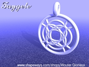 Taygete pendant in Polished Silver