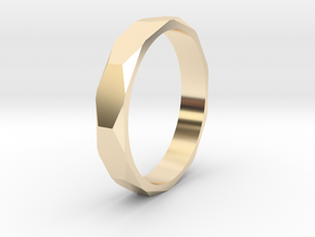beveled ring   in 14k Gold Plated Brass: 10.5 / 62.75