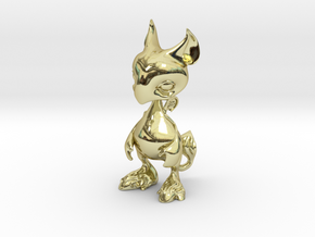 Baby Gryphon figurine 60mm in 18K Gold Plated