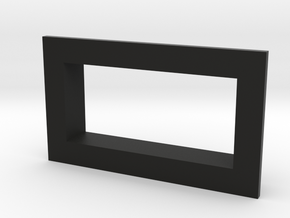 Square .28 Voltmeter Bezel in Black Natural Versatile Plastic