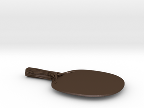 Ping Pong Paddle 1 in Polished Bronze Steel