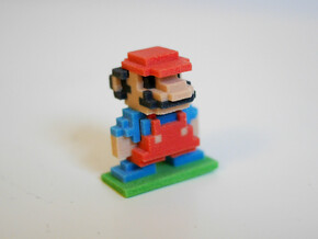 8Bit Mario Small in Full Color Sandstone