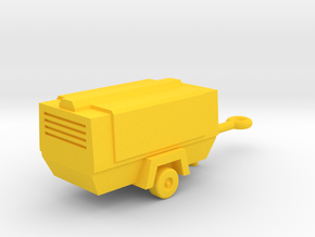 N Scale Mobile Compressor in Yellow Processed Versatile Plastic