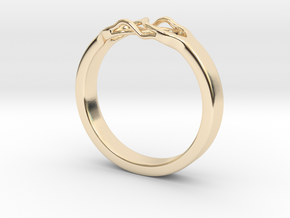 Roots Ring (25mm / 0,98inch inner diameter) in 14K Yellow Gold