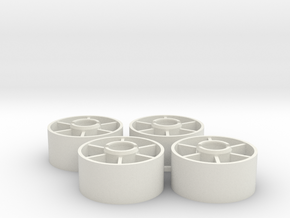 Mini-z Front Wheels 19 5 +1 in White Natural Versatile Plastic