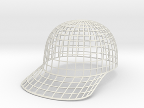 Vortex Hat - Extra Extra Large in White Natural Versatile Plastic