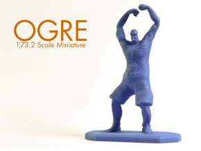 Ogre Figurine in Blue Processed Versatile Plastic
