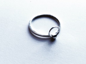 Horse Tie Ring - Sz. 6 in Fine Detail Polished Silver