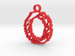 Sketch "O" Charm in Red Processed Versatile Plastic