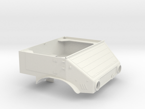 Unimog U401 Fahrerhaus 1:10 in White Natural Versatile Plastic