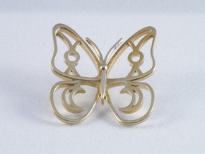 Butterfly  in Polished Brass