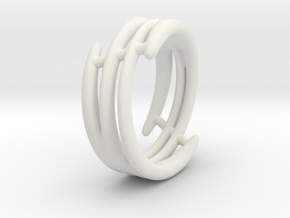 Ring of set : Soft Energy (size 5) in White Natural Versatile Plastic