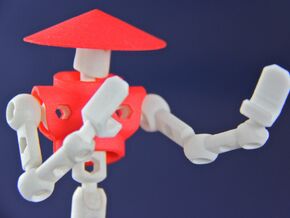 Karate Hand Set ModiBot  in White Natural Versatile Plastic