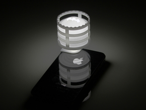 Lightclip: Batman, iPhone 4/4S in White Natural Versatile Plastic