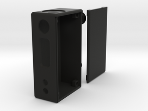 Box Mod Complete With Door & Button Caps in Black Natural Versatile Plastic