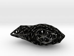 Voronoi Blobject in Matte Black Steel